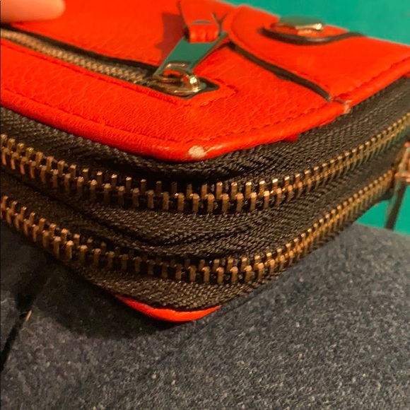 Red two zipper wallet/wristlet - Picture 7 of 7